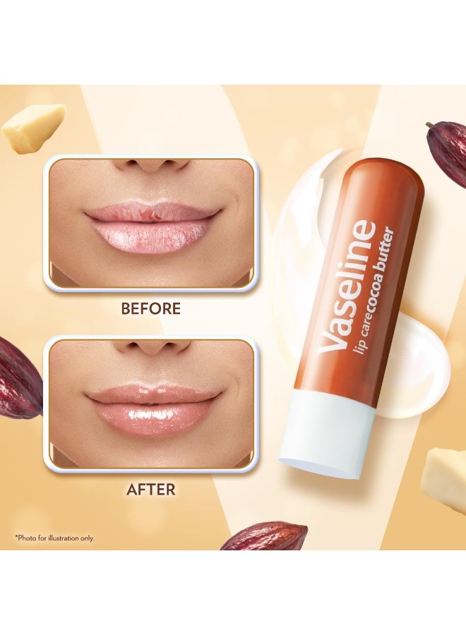 Vaseline Lip Care Cocoa Butter Lip Balm Stick 4.8g (Pack of 2) - Image 2